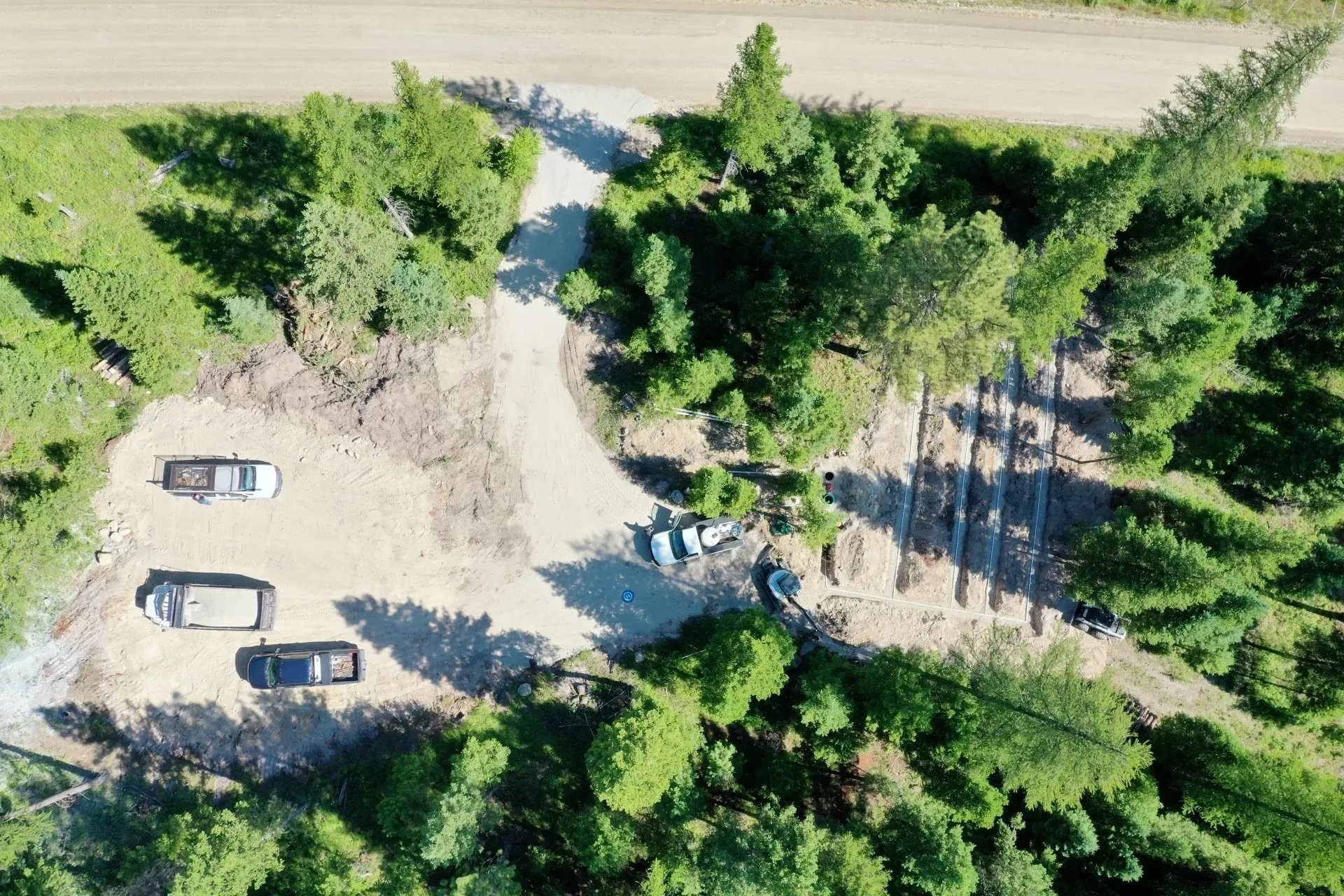 Top View Of Pipe System In A Forest — Kalispell, MT — A-1 Sanitation
