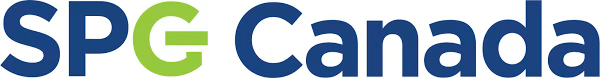 SPG Canada logo in blue and green.