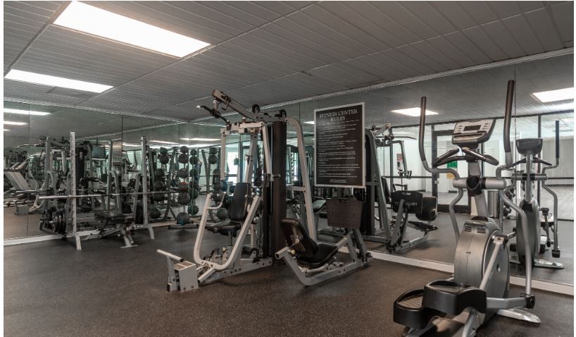 Interior photo of the gym