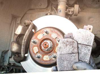Up close to brake for vehicle | Key Diesel and Auto Service