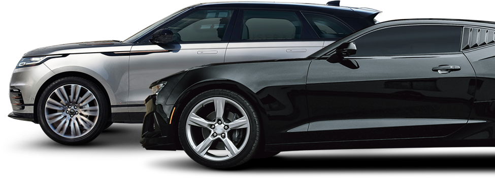 Silver and black cars, side view | Key Diesel and Auto Service