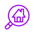 House And Magnifying Glass Icon