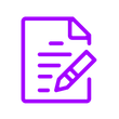 Document And Pen Icon