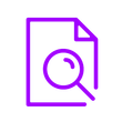 Document And Magnifying Glass Icon