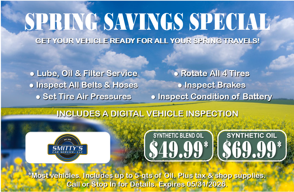 Special Offers | Smitty's Car service Llc