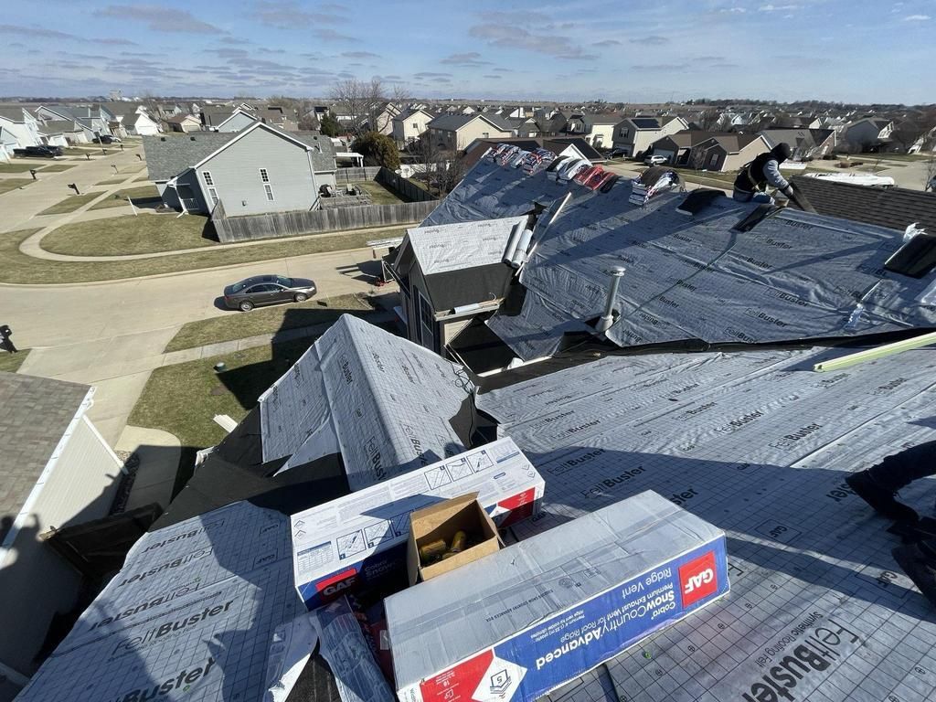 New roof installation by Unity Construction Inc