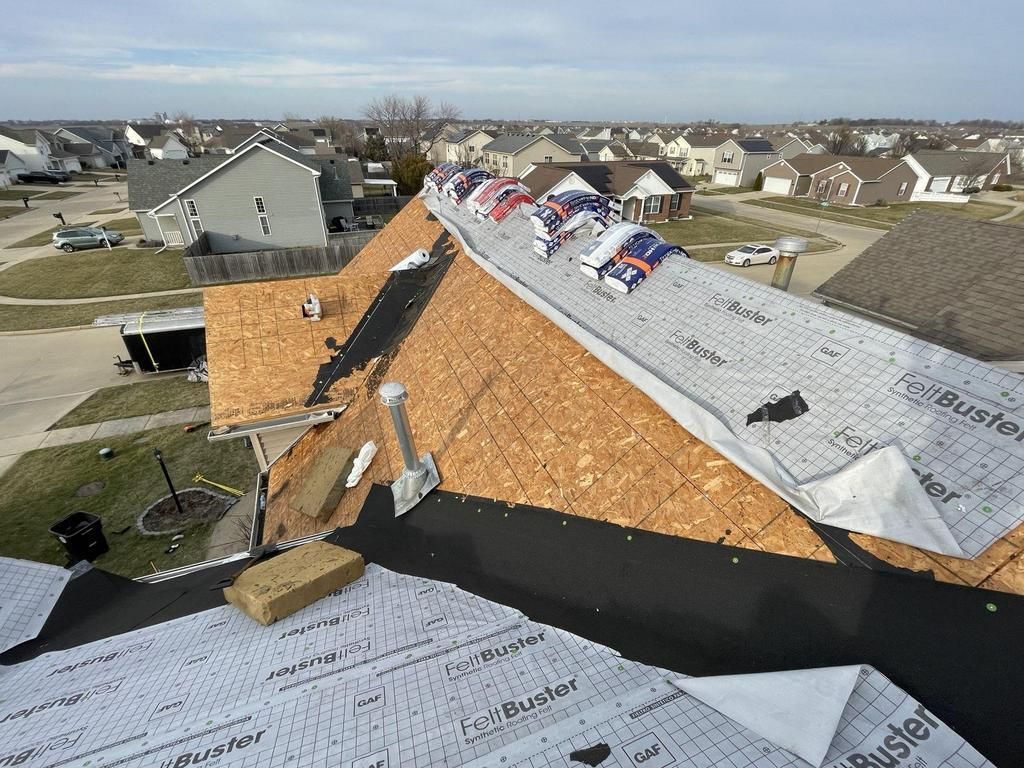 Expert roof installation by Unity Construction Inc.