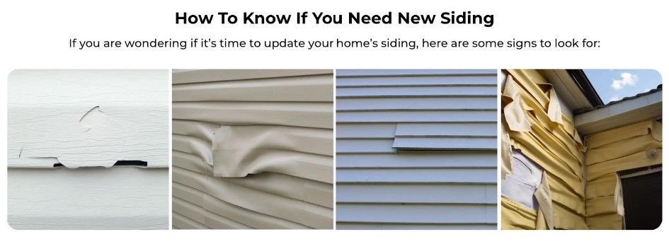 different signs of worn out siding