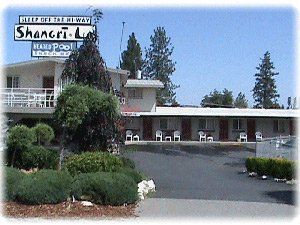 Shangri-La motel exterior—triple room motel in Spokane, WA