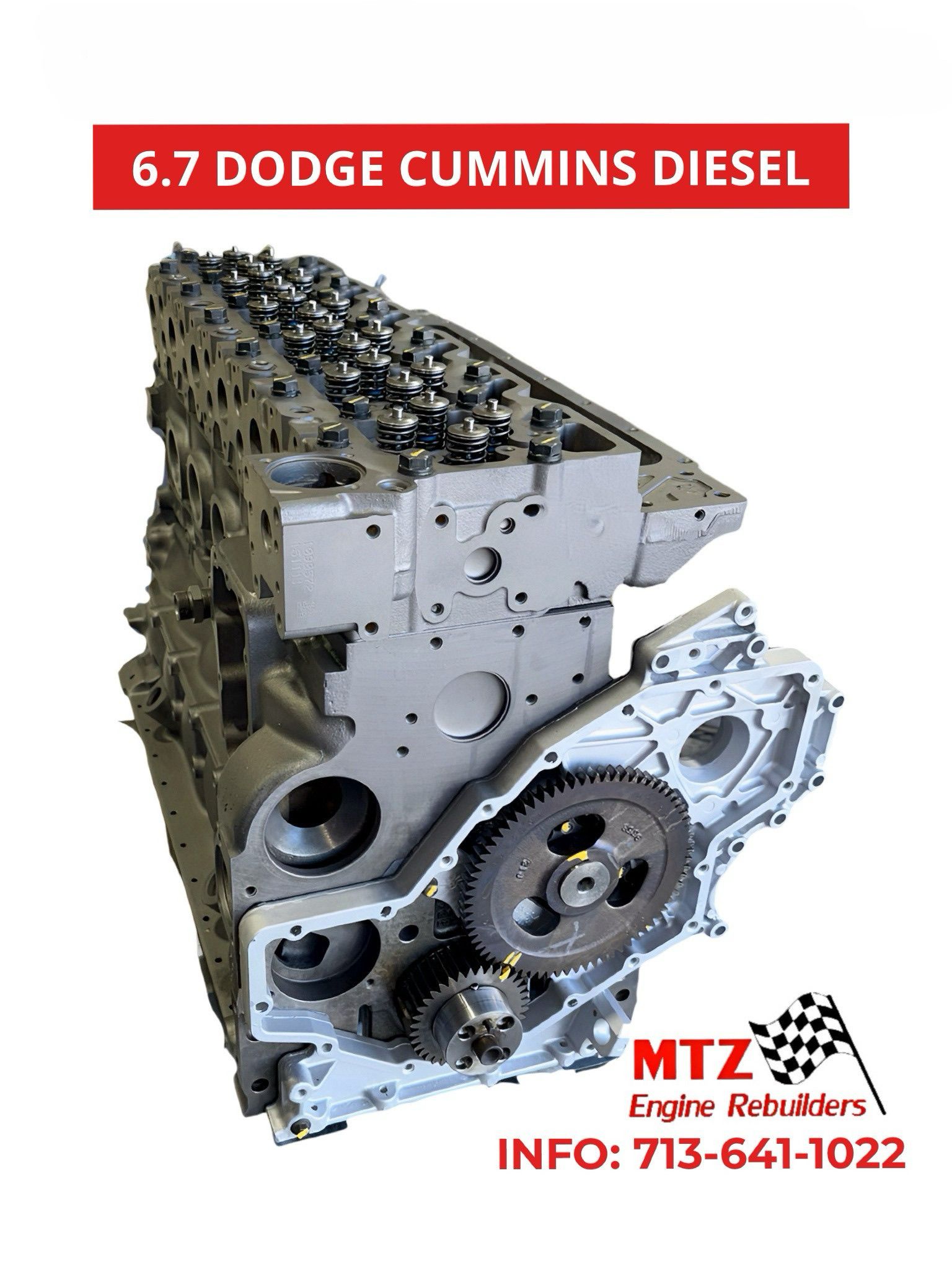 A picture of a 6.7 dodge cummins diesel engine