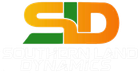 Logo for Sutherland Dynamics: stylized "SD" in yellow and orange, with green accents on a white background.