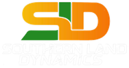 Logo for Sutherland Dynamics: stylized "SD" in yellow and orange, with green accents on a white background.