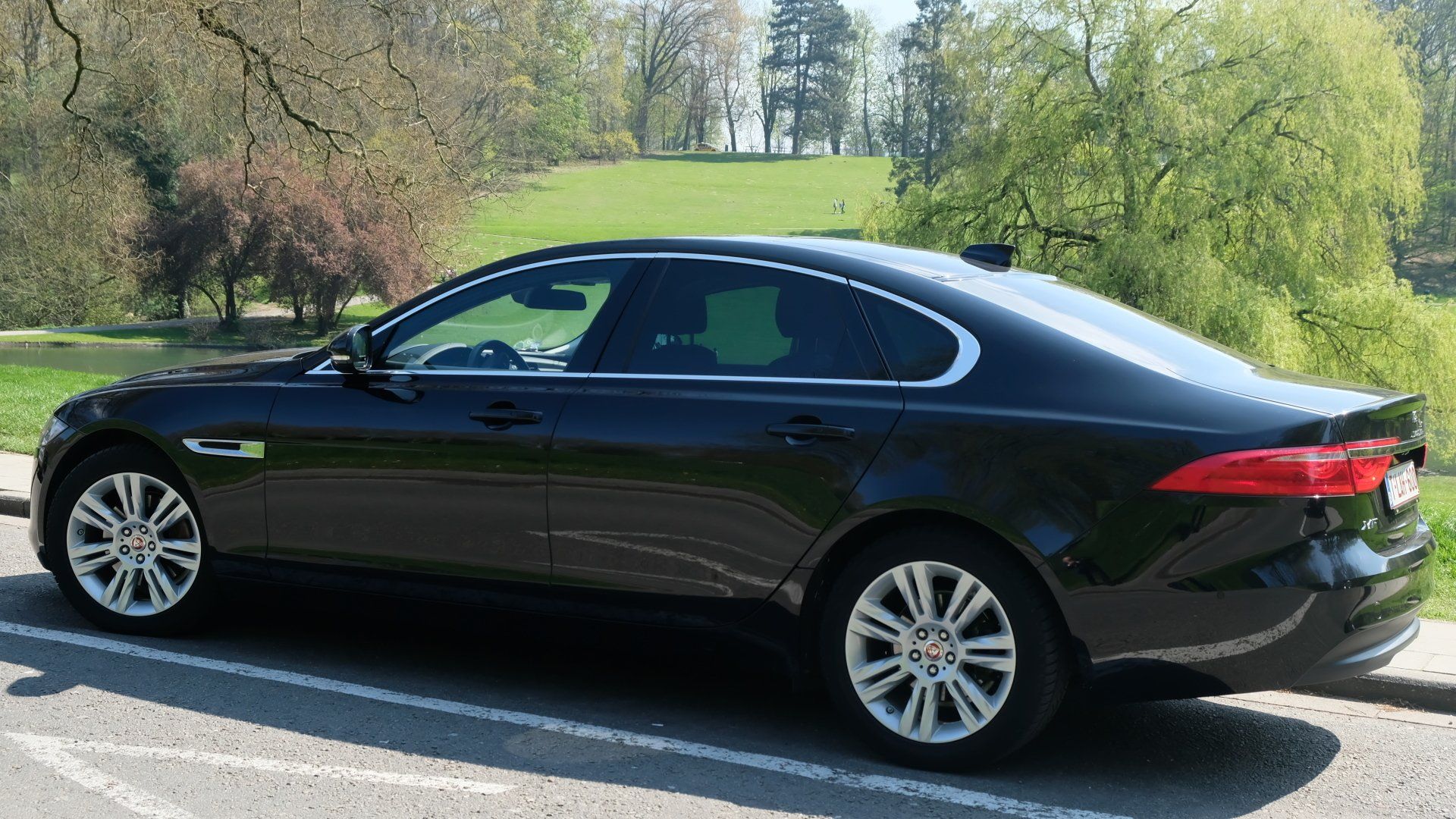 Photo extérieur d'une Jaguar noir