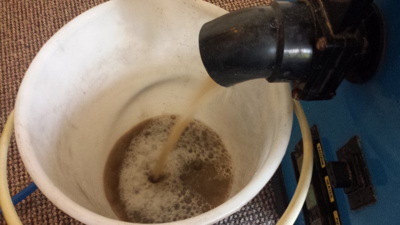 Water from a carpet that was extracted TWICE by a consumer carpet cleaner !