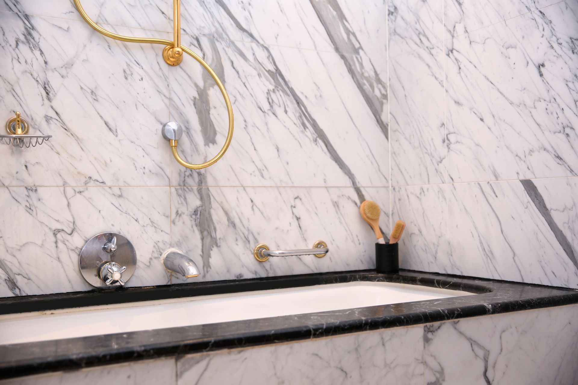 Marble bathroom