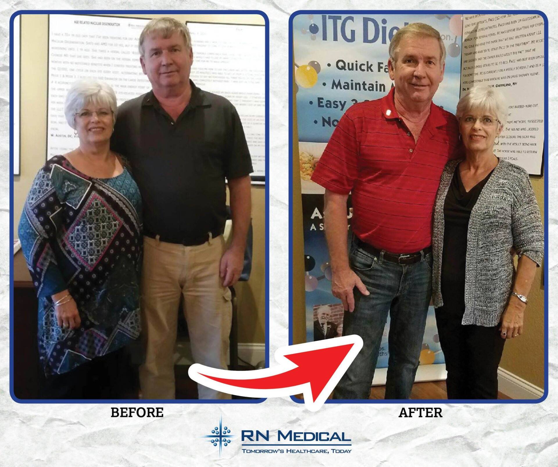 Couple With Arrow Left — Lady Lake, FL  — RN Medical Laser & Weight Loss