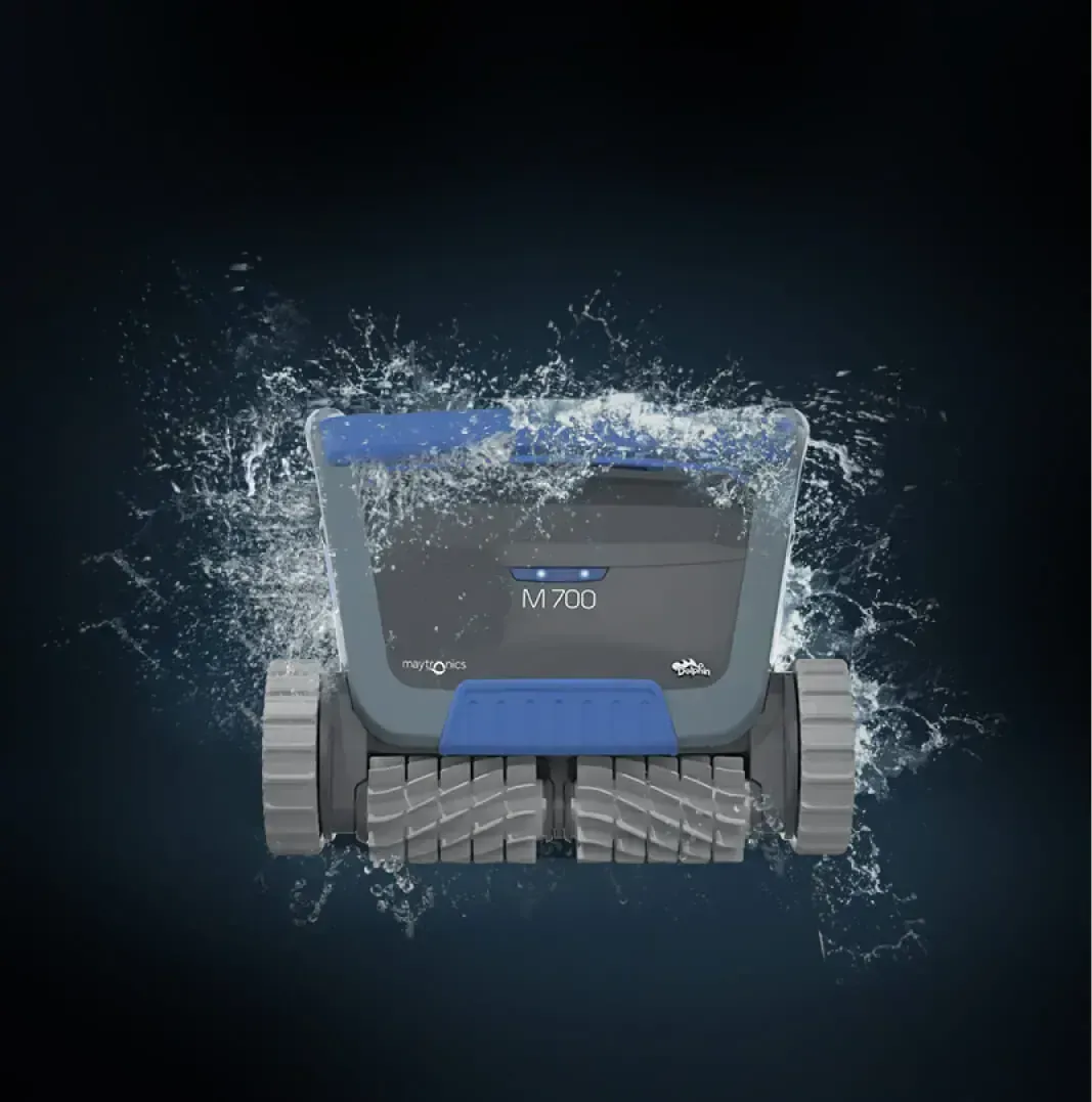 Pool Cleaner With Blue Accents Submerged in Water — Port Douglas Pool Shop in Craiglie, QLD