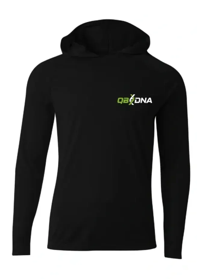 Athletic Long Sleeve Hooded Shirt