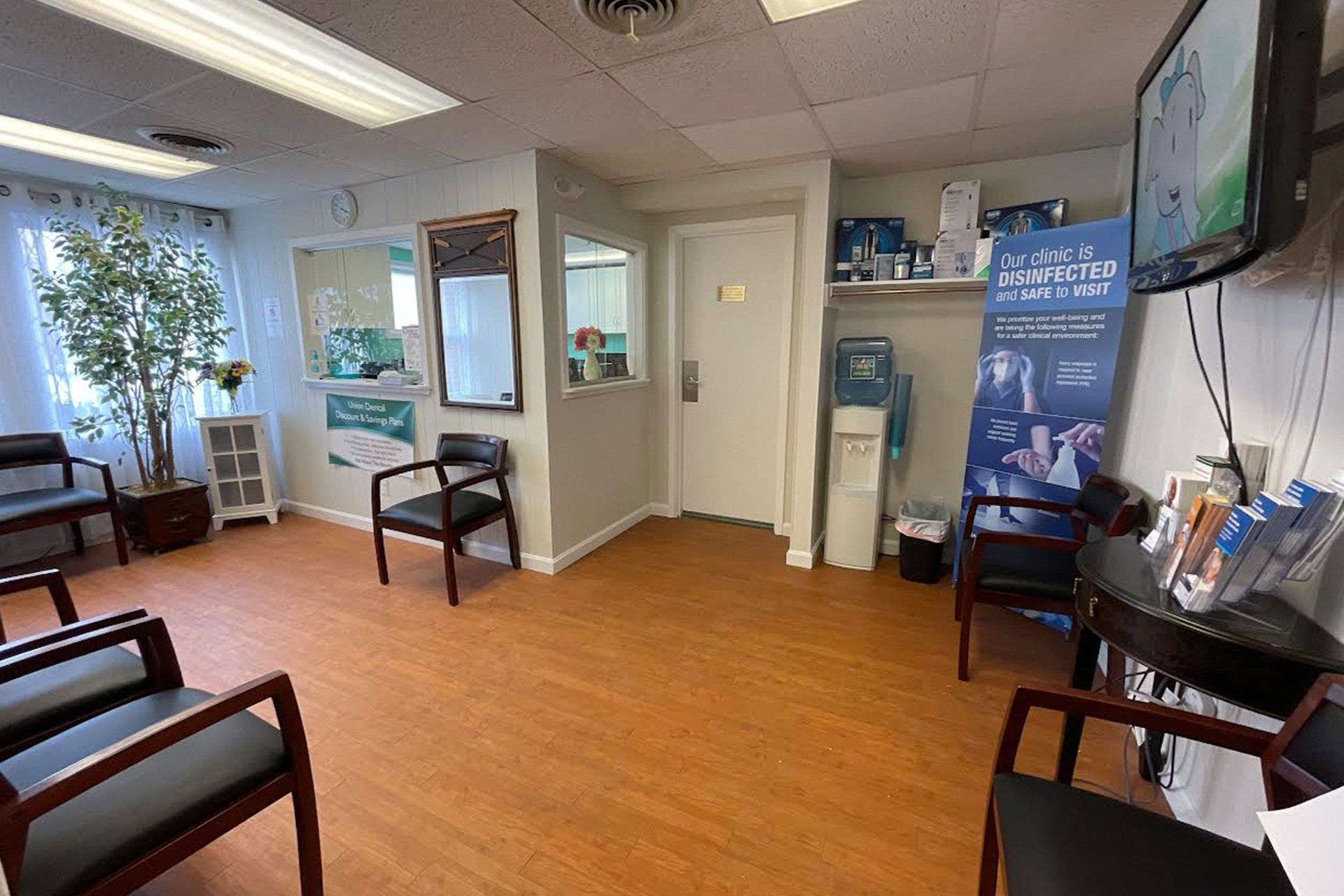 Union Dental Waiting room in Marlborough, MA