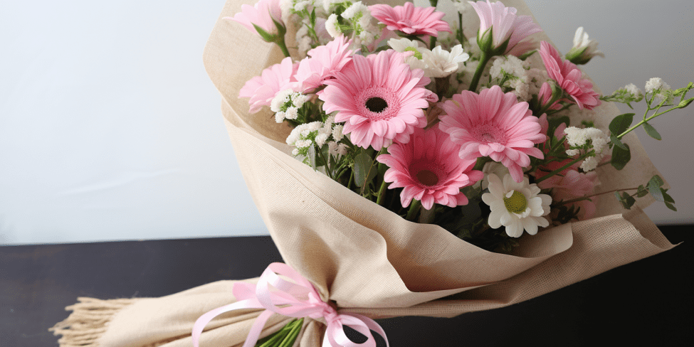 Anniversary Bouquets, pink and white flowers