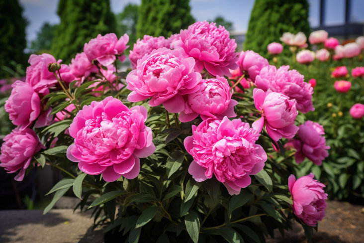 Peony Flowers in the garden