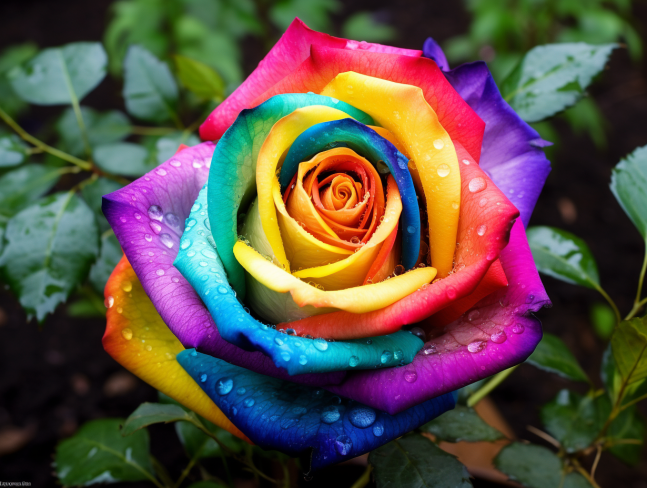 How Are Rainbow Roses Created?