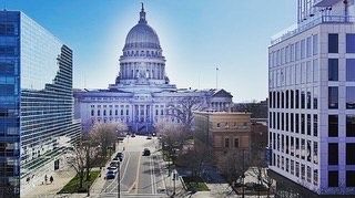 Madison State Capitol Drone Photo