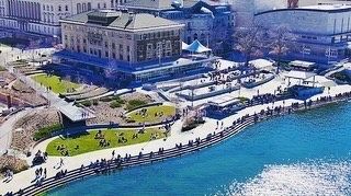 Memorial Union Terrace - Lake Mendota Drone Pic