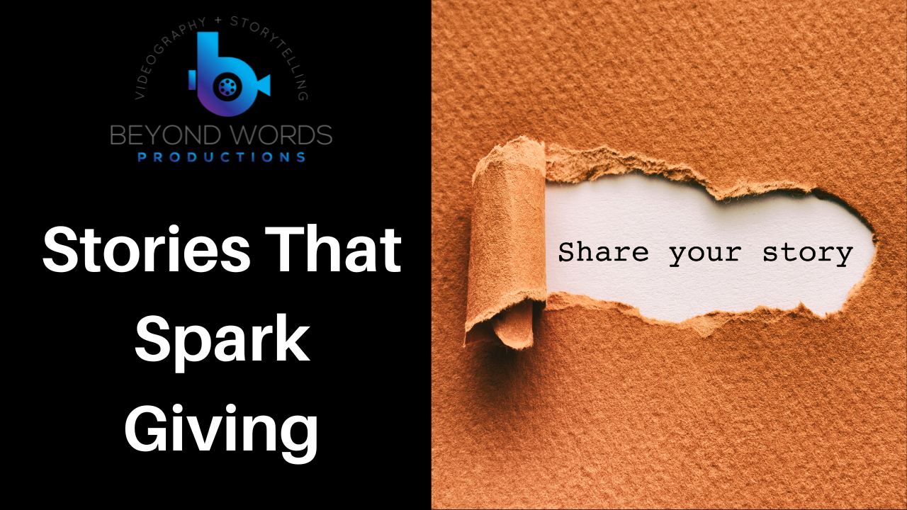 A torn piece of paper with the words share your story written on it.