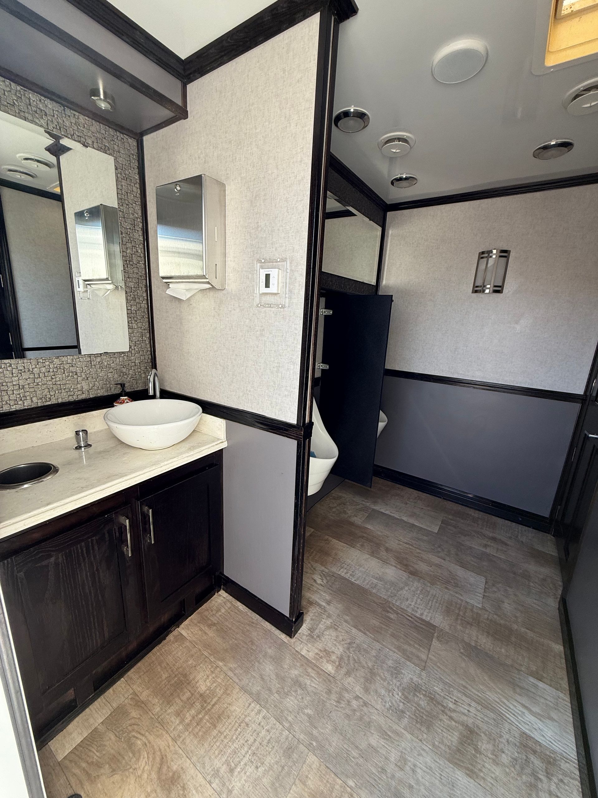 8 Unit Handicap Restroom Trailer Men Section Downey CA 90242