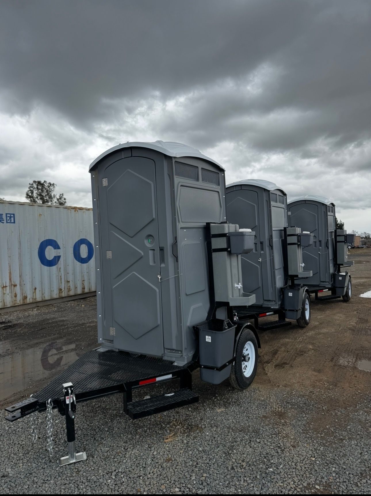 Portable Restroom w/ Sink Trailer