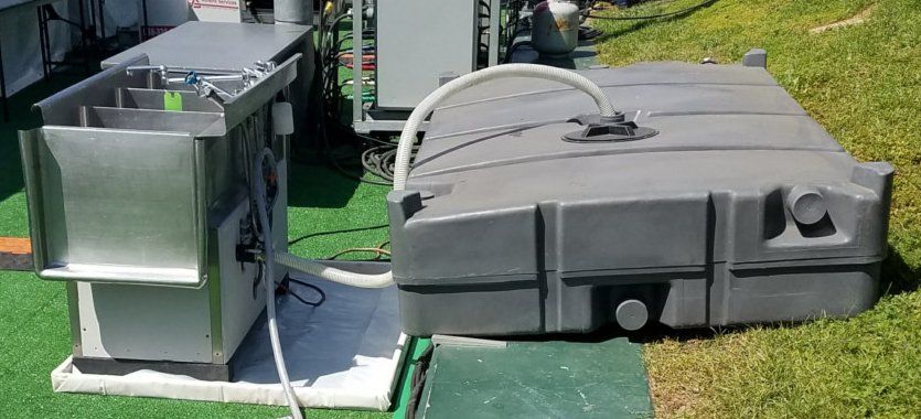 Hot And Cold Sink With Waste Tank — Downey, CA — Affordable Porta Potty Affordable Portables LLC