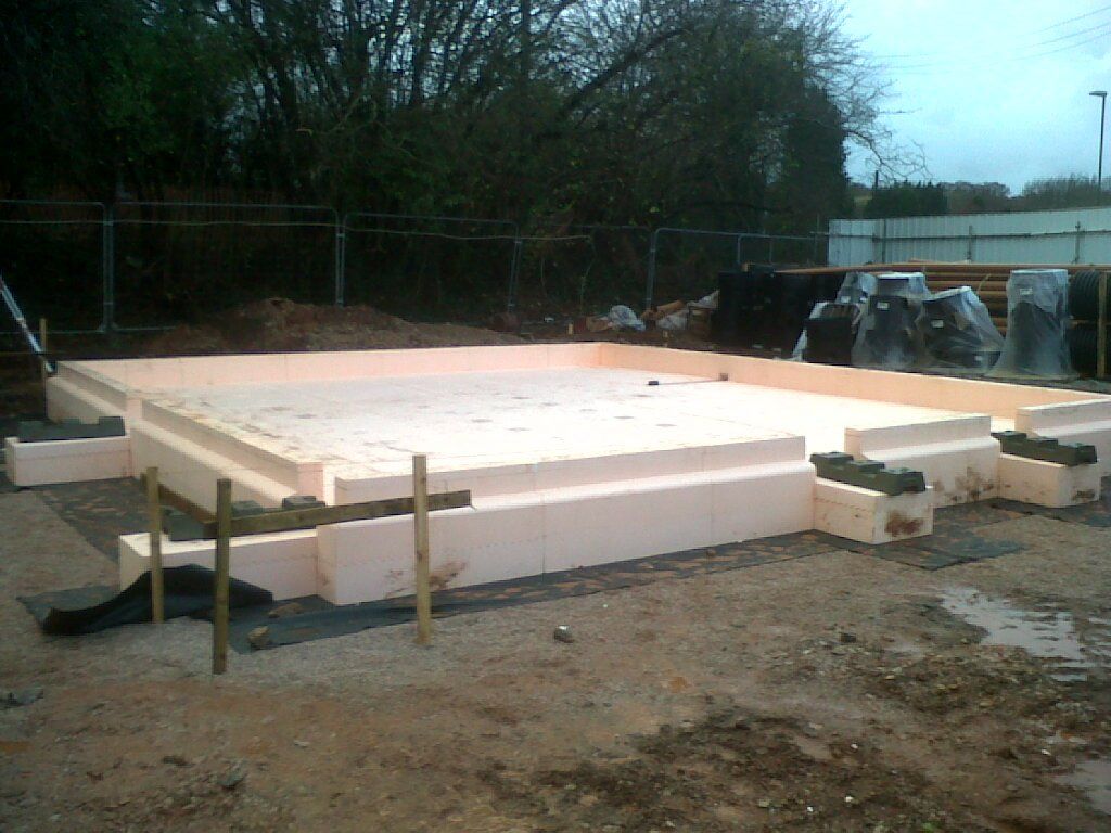 Isoquick slab istalled at SWEC