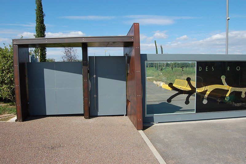 cancello in ferro zincato