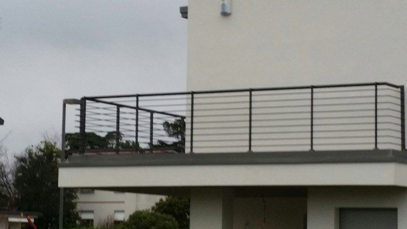 ringhiera balcone in ferro zincato