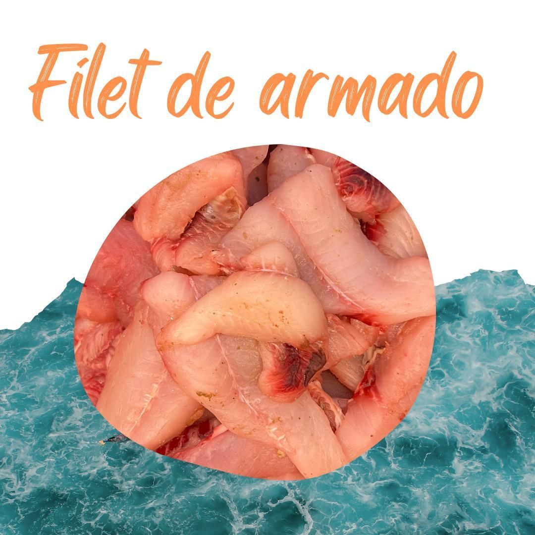Se muestra una pila de filete de armada en un círculo.