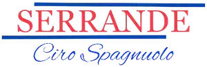 Logo di Serrande Ciro Spagnuolo con scritte rosse e blu su sfondo bianco.