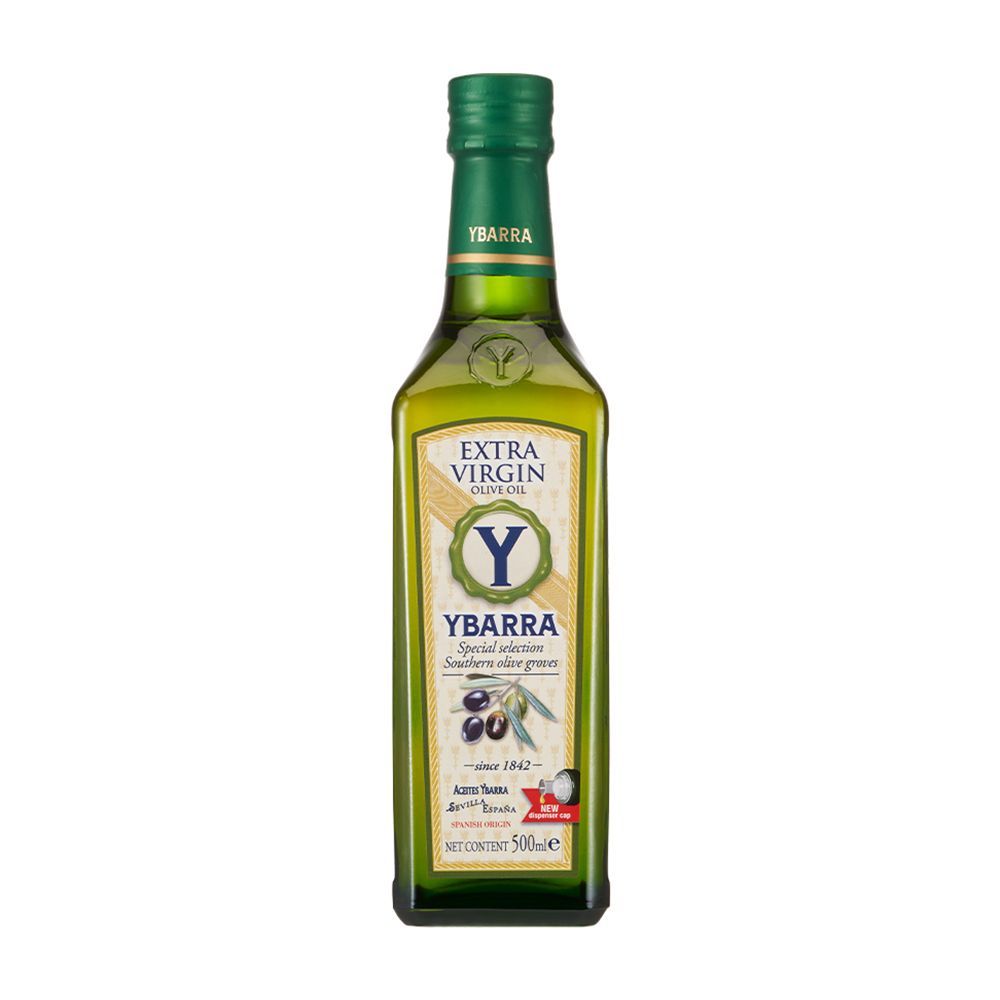 【西班牙YBARRA】生飲級 100%特級冷壓初榨橄欖油 500ml 玻璃瓶 原裝進口