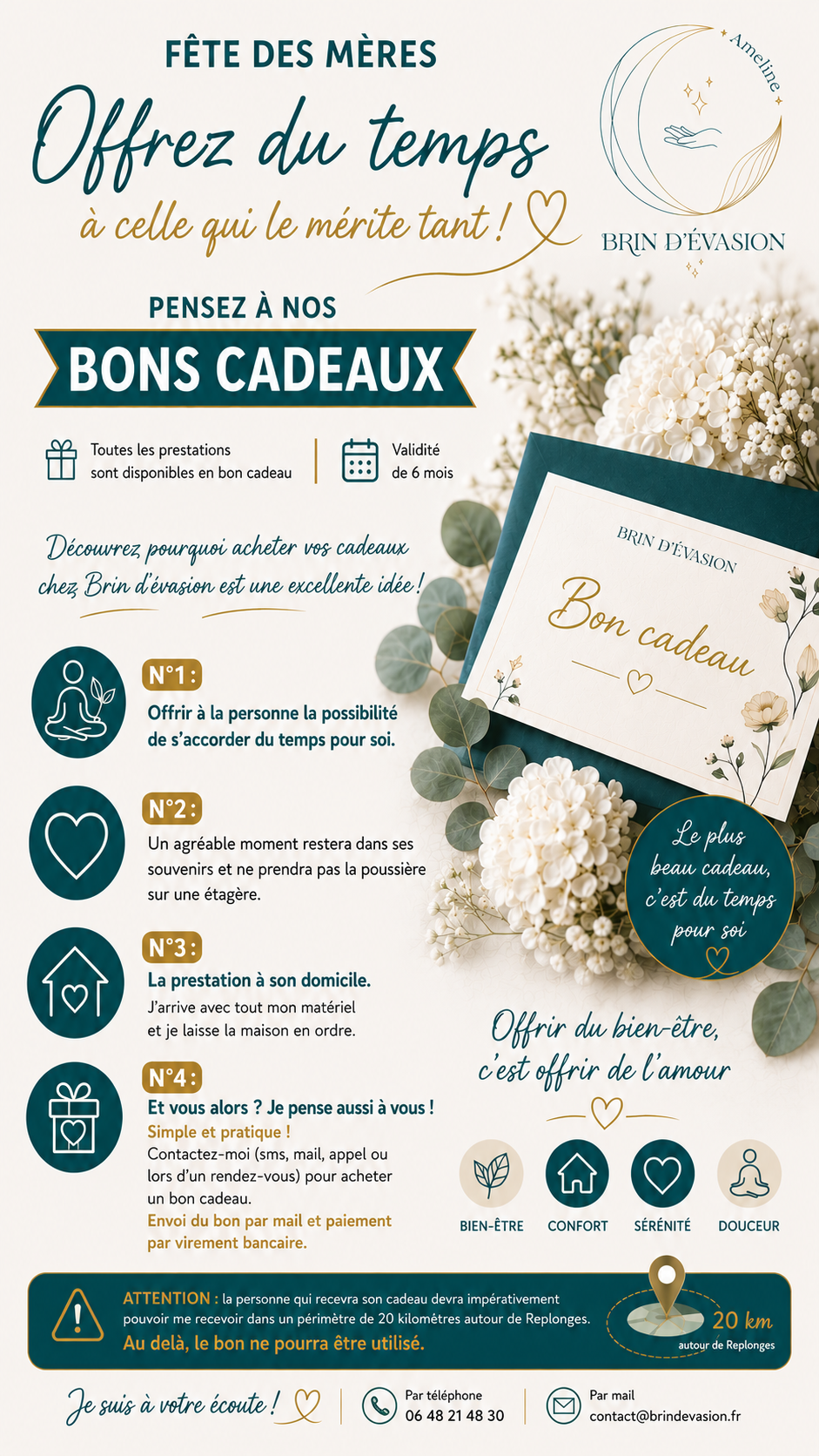 Fête des mères. Offrez du temps à celle qui le mérite tant!
