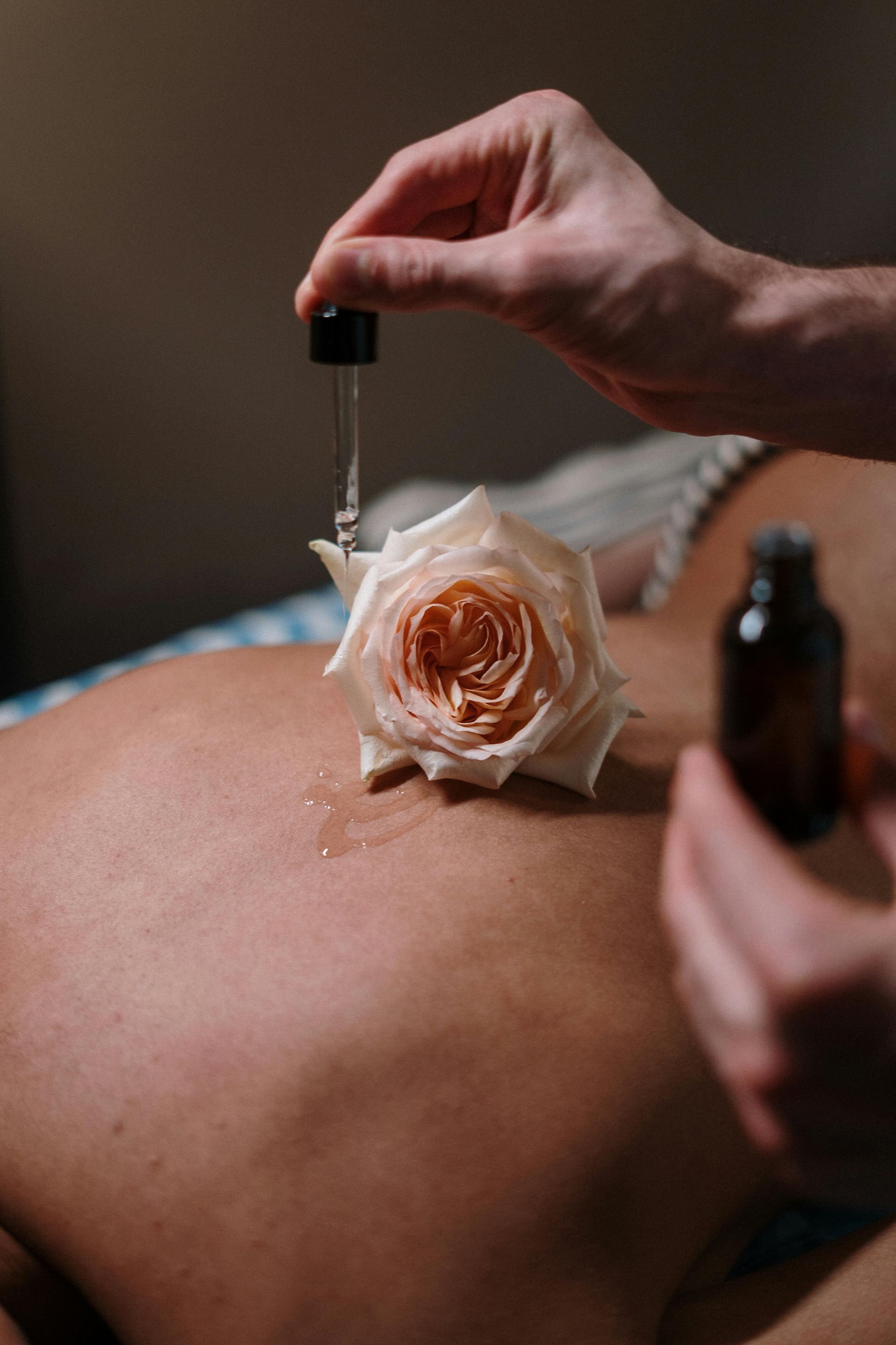 Utilisation d'une huile naturelle et bio de qualité pour le massage