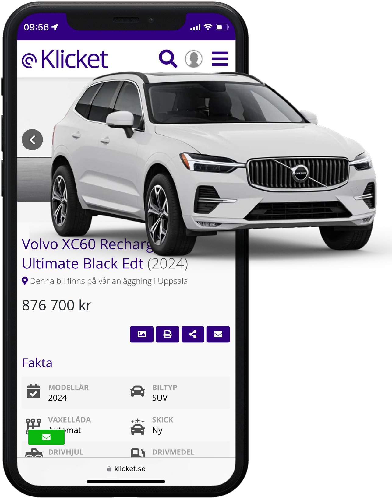 klicket.se_marknadsplats_fordon_mobil_app