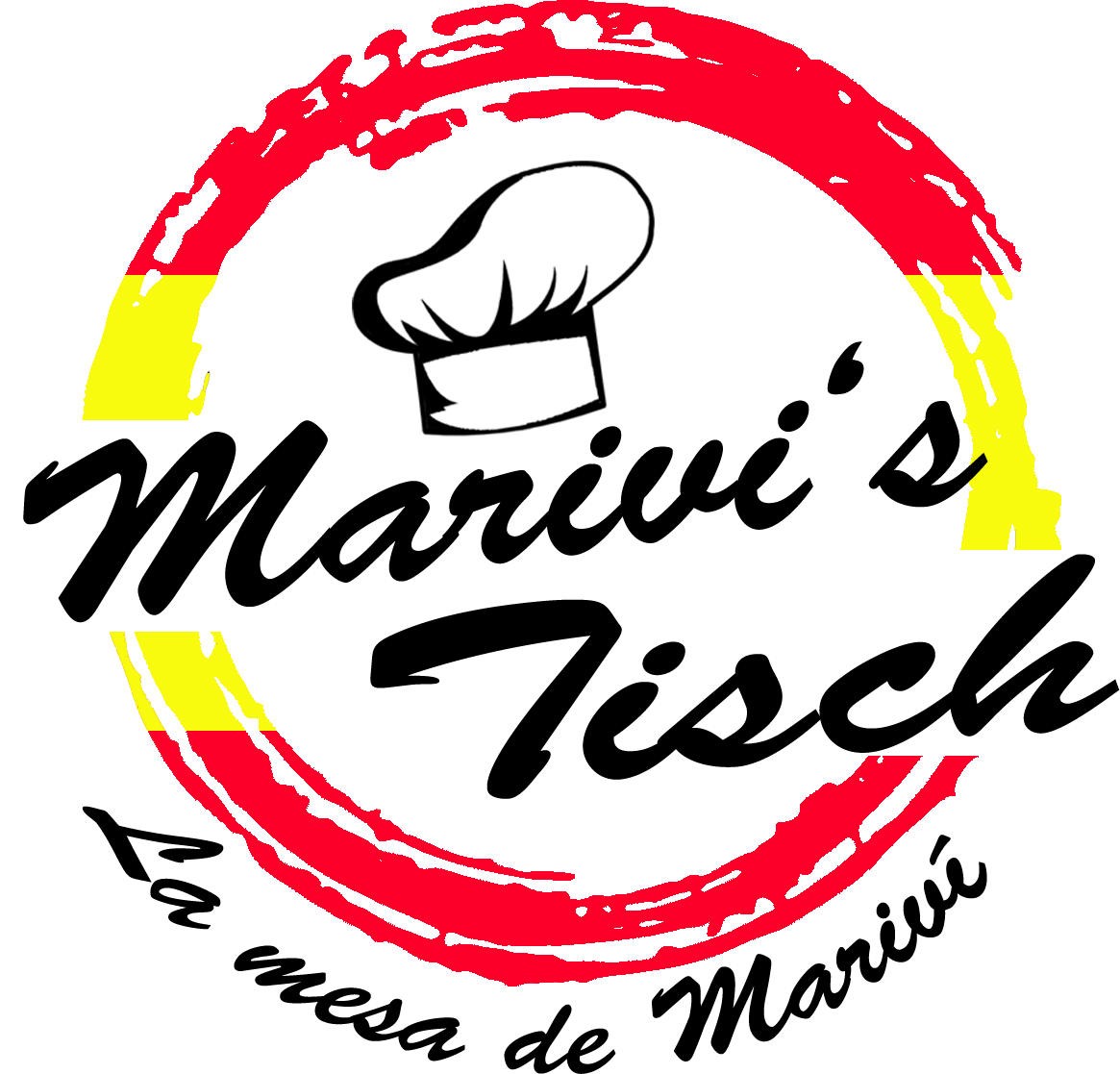 El logotipo de Marivi's Tisch tiene un gorro de chef.