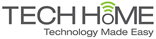 The logo for tech home technology made easy.