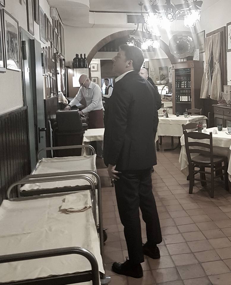 renzi al ristorante