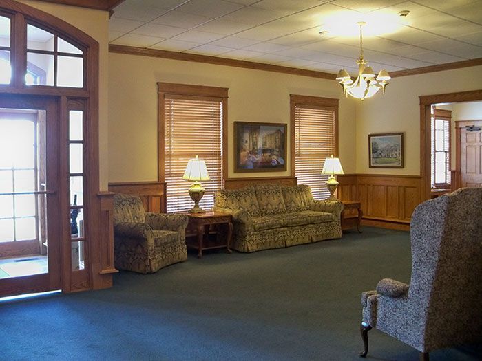 Foyer at McCammon Ammons Click Funeral Home Inc in Maryville TN.