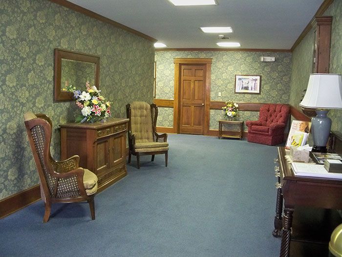 Hallway at McCammon Ammons Click Funeral Home Inc in Maryville TN.
