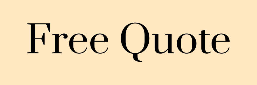 A cream-colored background with the words 'free quote' displayed in a classy, black script.