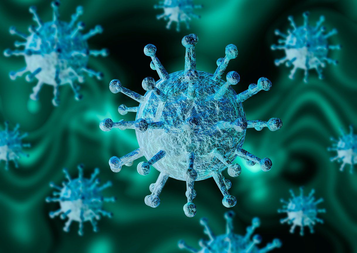 cellular level illustration of virus