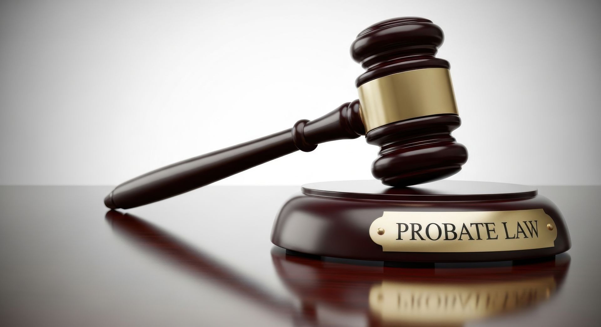Gavel labeled probate law symbolizing legal proceedings and estate administration. Gavel labeled probate law symbolizing legal proceedings and estate administration.