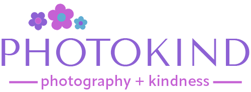 Photokind logo for use on wedding portrait photography website.